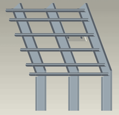 Sample holder frame with heat flux transducers.